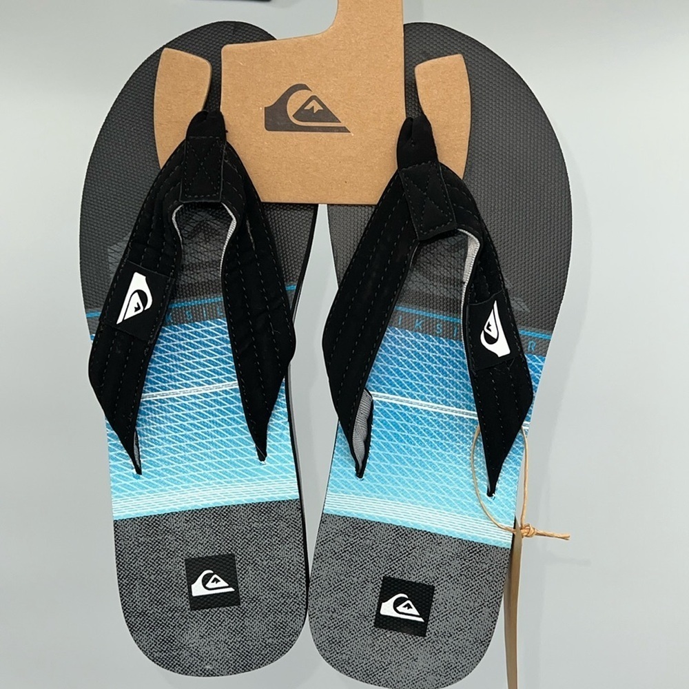 Quicksilver Men’s Size 13 Dune Black flip flops